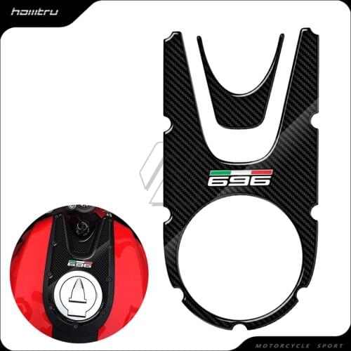 3D Carbon-look Motorcycle Tank Pad Protector Case for Ducati Monster 696 2008-2014
