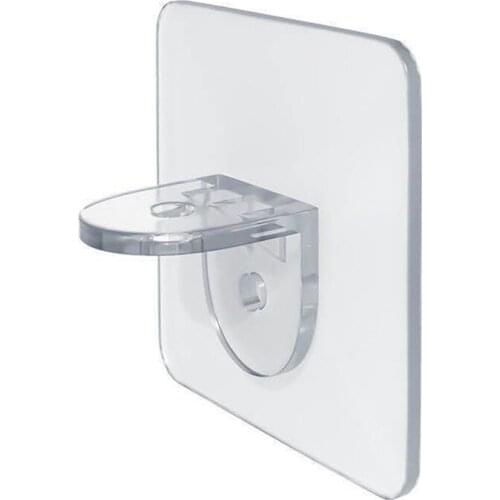 Adhesive Shelf Support Pegs Drill Free Nail Instead Holders Closet Cabinet Shelf Support Clips Wall Hangers 4pcs