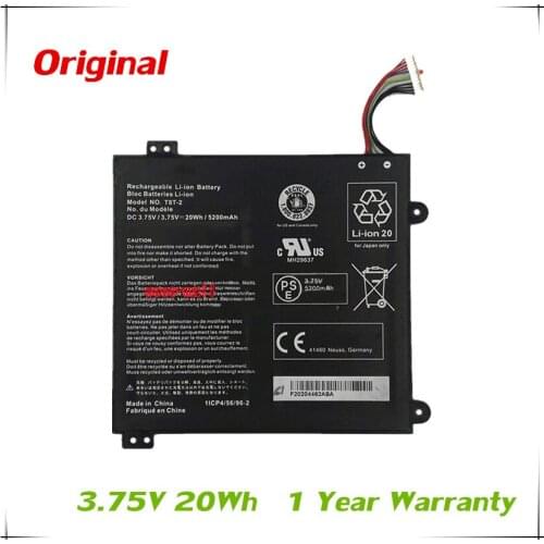 7XINbox 3.75V 20wh Original T8T-2 Laptop Battery For Toshiba Satellite Click Mini L9W-B Series Tablet