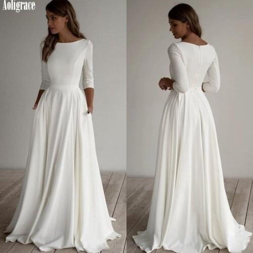 Aoligrace Wedding Dresses With A Train