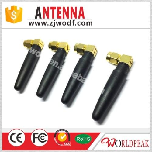 Free shipping 5 pcs 1.8GHz SMA right angle Omni-directional antenna gain 2dbi length 5cm