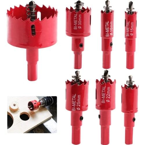 15-50mm Bi-Metal Wood Hole Saws Bit for Woodworking DIY Wood Cutter Drill Bit Wood Drilling Carpentry Tool