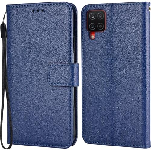 Wallet Case For On Samsung Galaxy M12 M127 M127F SM-M127F 6.5'Stand Leather Case Card Slots Book caseWith Hand Rope