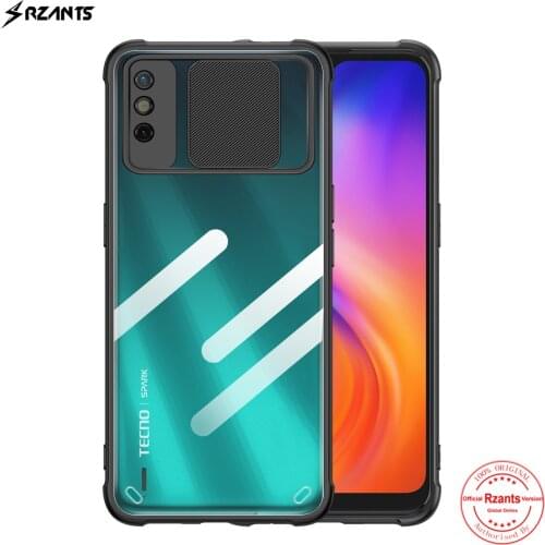 Rzants For Tecno Spark 6 Go Spark 6 Air Case [Lens Protection] Slim Crystal Clear Cover Double Soft Casing