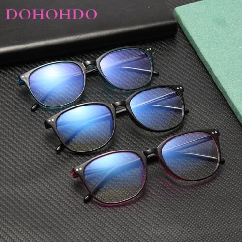 DOHOHDO New Trends Anti Blue Light Glasses Frame Unisex Computer Women Blue Light Blocking Gaming Men Eyeglasses Frame UV400
