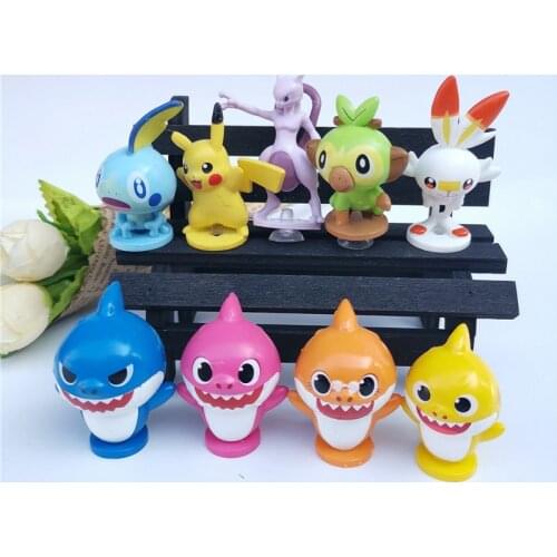 Hot Sale 5pcs/pack Randomly Anime Cute Cartoon Dolls Toys Ornament Desktop Decoration Gifts for Children a58