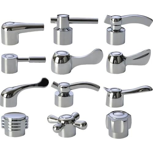 Chrome Bathroom Faucet switch Faucet Handle Cover Bathroom Accessories Tap Sink Basin Single Cold Water Tap