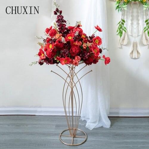Artificial Silk Flower Ball Wedding Flower Arrangement Party Stage Table Ceterpiece Flowers Art Backdrop Decor Home Ornaments
