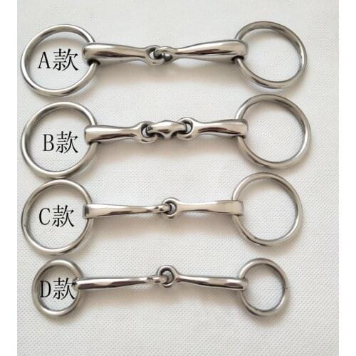 Stainless Steel Horse Mouth Bit Horse Mouth Piece Equestrian Snaffle Horse Racing Accessory horse armature horse chews