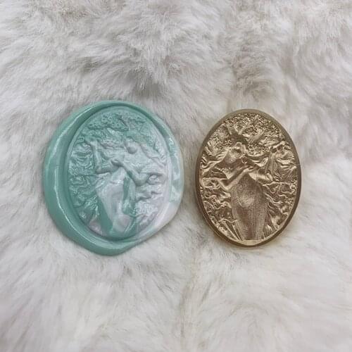 Beautiful Ballerina Wax Seal Lacquer New 3D Embossed Hand Account Envelope Sealing Wax Seal DIY Seal Diameter 3cm