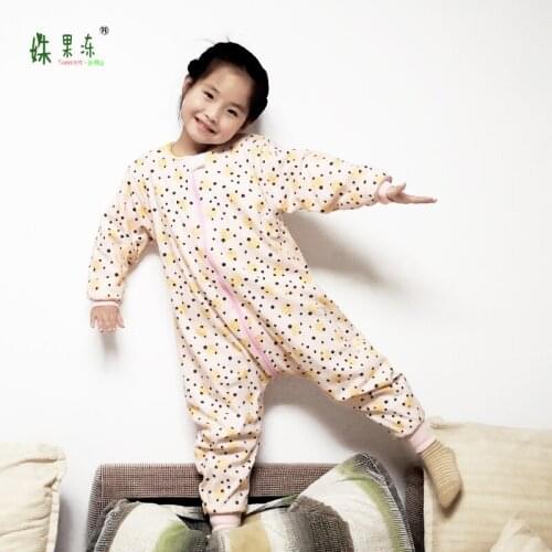 Summer Baby Sleeping Bag Cotton Gauze Cute Cartoon Toddler Sleepsack Split Leg Design Soft Saco De Dormir Baby Clothes BK50SD