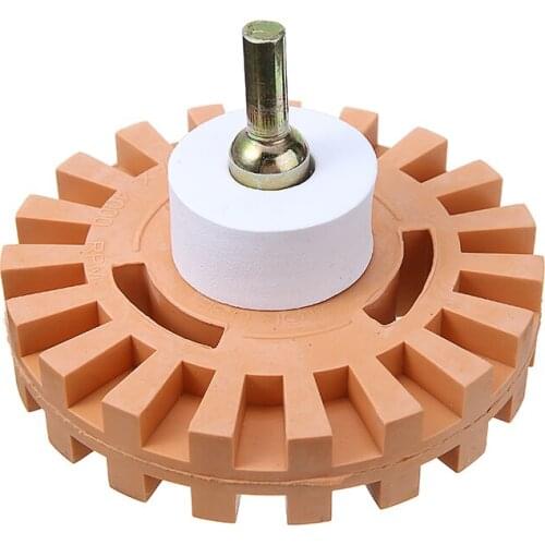 New Rubber Eraser Wheel 4 Inch Rubber Eraser Polishing Wheel With Arbor Adapter For Residual Glue Tape Remove Cleaning