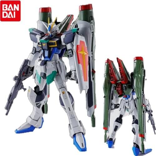 Original Bandai Gundam Anime Figure PB Limit MG 1/100 ZGMF-X56S/Y Blast Impulse Gundam Assembling Model Anime Action Figures Toy