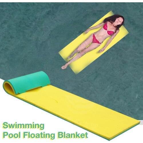Floating Pad Summer Pool Float Water Blanket Water Floating Bed Smooth Soft Water Float Mat For Sunbathing Water Sports Picnics