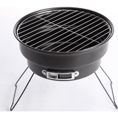 Mini Portable Grill Outdoor Round Folding Barbecue Grills Tabletop Charcoal BBQ Stove Tools Camp Picnic Oven Accessories