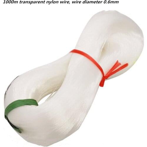 1000m transparent nylon wire, wire diameter 0.6mm