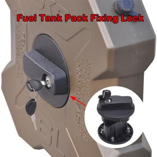 10L Oil Can Gas Fuel Tank Spare Container Pot Anti-static Jerry Can Pack Fixing Bracket Safety Lock