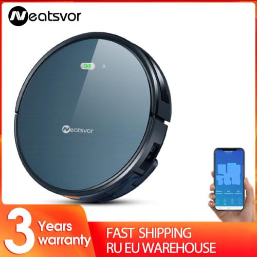NEATSVOR X500 Robot Vacuum Cleaner 3000PA Powerful Suction 3-in-1 Pet Hair Household Dry and Wet Mopping Automatic Charging