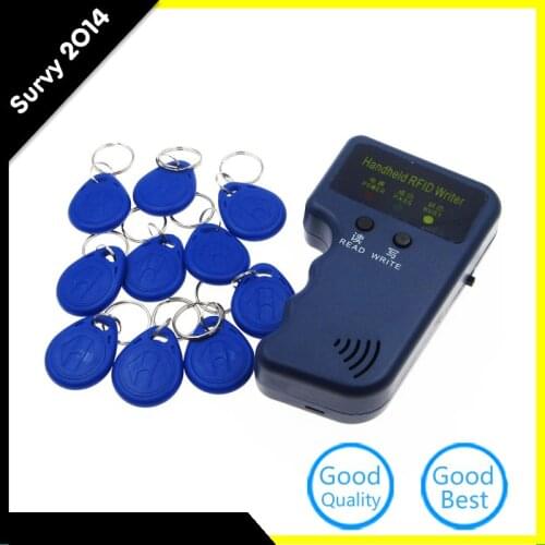 125KHz Handheld RFID Writer/Copier/Readers/Duplicator With 10pcs Access Card