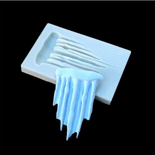 DIY icicle Liquid silicone mold Fondant baking tool cake mould cake decorating tools Valentines Easter