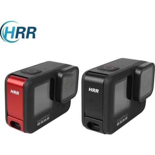 Replacement Side Door for GoPro Hero 9 Black, Aluminum Alloy Removable Battery Charging Door with Open Port Camra Accessories