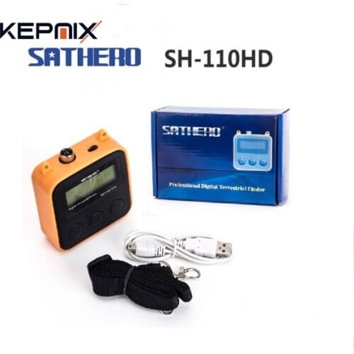 Dvb-t2 finder Sathero SH-110HD DVB T2 LCD Screen Pocket Digital Terrestrial Finder Support QPSK DVB-T2 Digtal Signal Meter