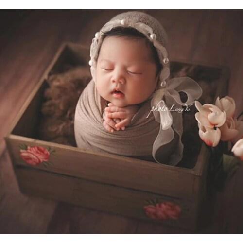 Vintage style photo prop old box basket Wood case Newborn photography props Wooden box Basic Wooden Box