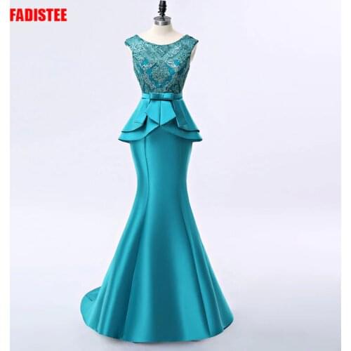 FADISTEE New arrival elegant long dress evening dresses party vestido de noiva formal appliques crystal long style