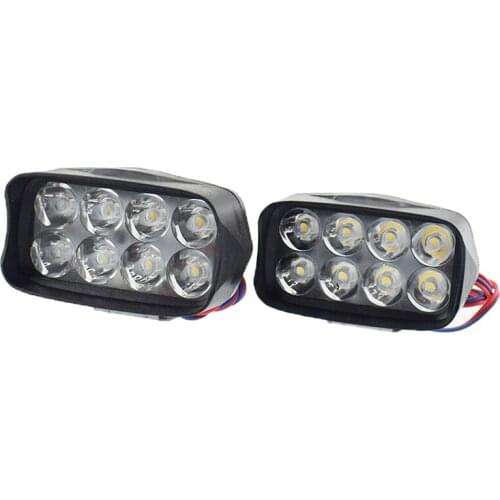 1Pc Motorcycle Car Super Bright 8 LED Light Headlight Spotlights Headlamp High Quality