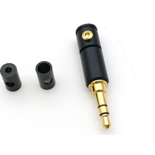 100pcs high quality Plated 3.5mm Plug soldering connector adapter New