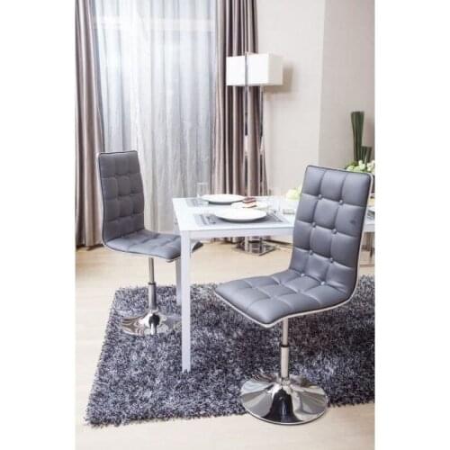 2Pcs Bar Chair Buttons Soft Cushion Chair Bar Stools Swivel Height Adjustable Chairs PU Leather Dining Chairs Office Chair HWC