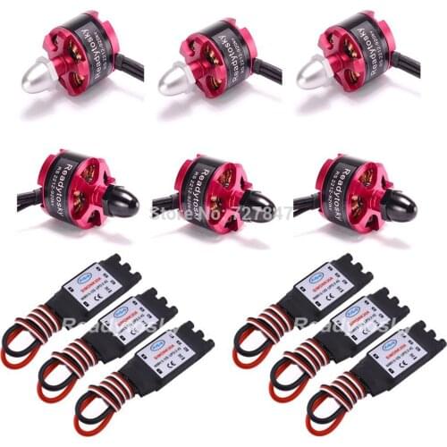 6pcs X 2212 920KV CW CCW Brushless Motor + 6pcs X 30A Simonk ESC with 3.5mm Connector for F330 F450 F550 S550 F550 Multicopter