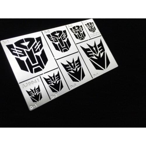 AJ0041 Transformers Maniac Bopai Logo LOGO Hollow Spray Plate