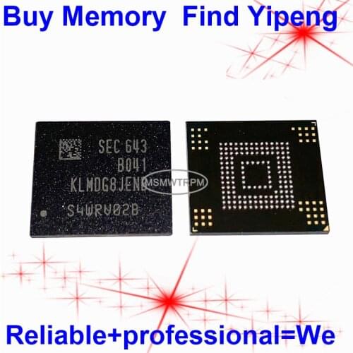 KLMDG8JENB-B041 BGA153Ball EMMC5.1 5.1 128GB Mobilephone Memory New original and Second-hand Soldered Balls Tested OK