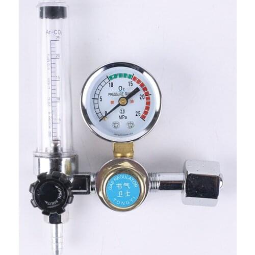 G5/8 0-25MPa Argon Regulator Argon Flow Meter Air Pressure Regulator Gauge For Weld Mig Tig Welding Pressure Reducer flowmeter