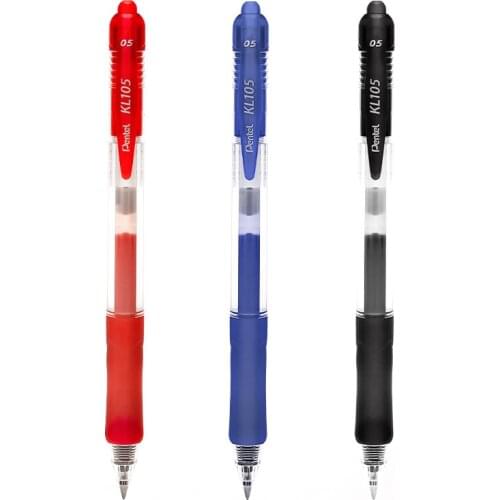 Japan Pentel Waterproof Press-type Gel Pen KL105 Writing Supplies Office & School Supplies 0.5mm 1 Piece