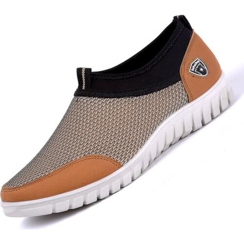 New Listing Summer Breathable Mens Casual Shoes Mesh Breathable Man Casual Fashion Lightweight Men Sneakers Hot Sale 38-48