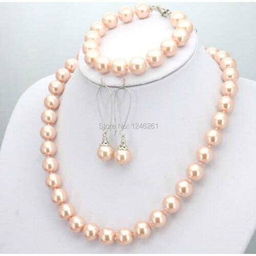 Hot Sale 10mm Glass Round Beads Women Girls Necklace Bracelet Earrings Sets Christmas Gifts Accessories Jewelry Making Wholesale