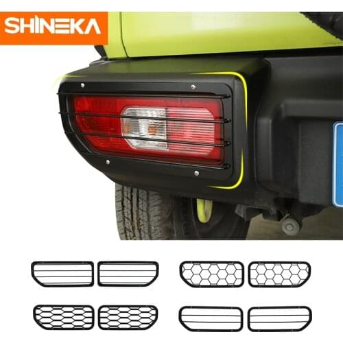 SHINEKA Lamp Hoods For Suzuki Jimny JB74 Car Tail Light Cover Rear Lamp Guards Decoration Accessories For Suzuki Jimny 2019-2021