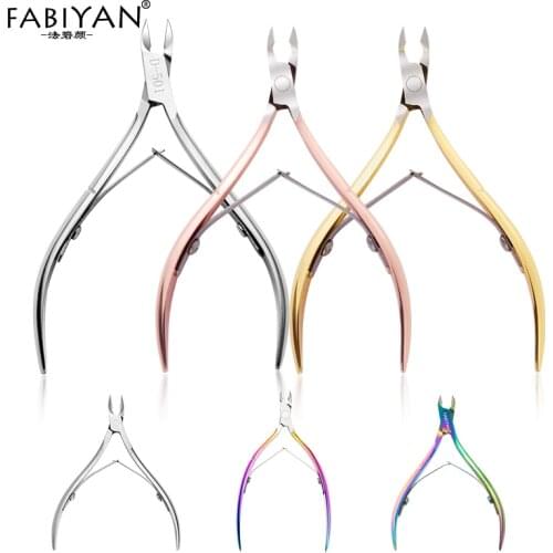 Stainless Steel Cuticle Nippers Scissor Cutter Dead Skin Remover Clipper Trimmer Acrylic Manicure Pedicure Nail Art Care Tools