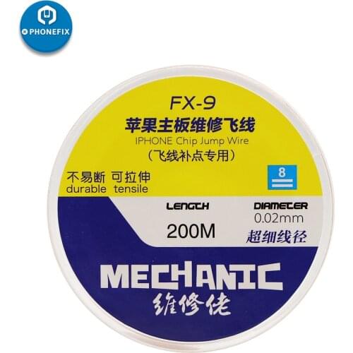 Mechanic 0.01mm 0.02mm Insulation Pure Copper Flying Line FXS-9 Jump Wire Pen for iPhone Motherboard Fingerprint Link Wire