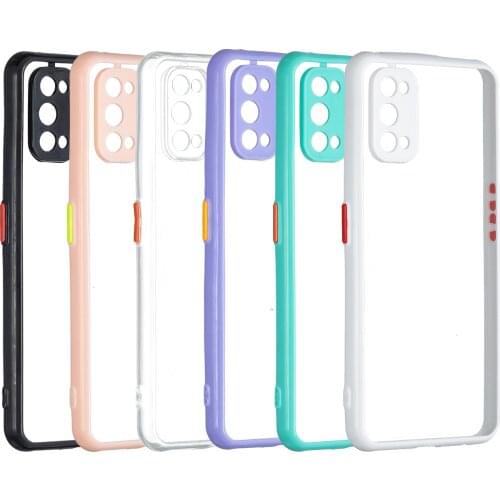 Soft Bumper Hard PC Clear Shockproof Phone Case for OPPO Realme 7Pro Transparent Phone Shell Cover