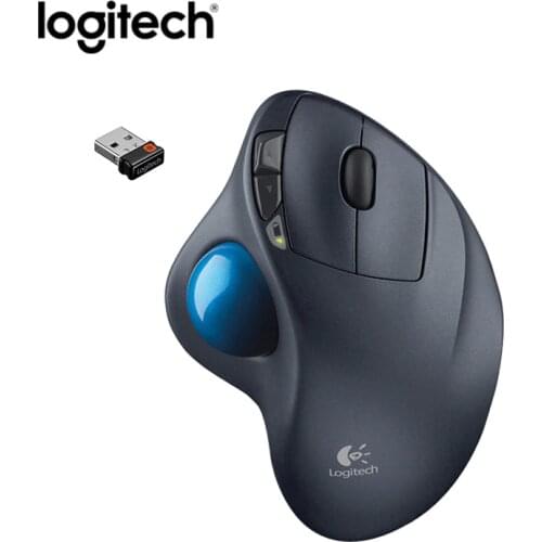 Original Logitech 2.4Ghz Wireless Mouse M570 Trackballs Ergonomic Vertical Mouse Gaming Professional Drawing Unifying Receiver