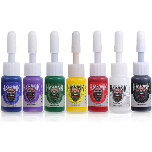 Tattoo accessory tattoo ink 7 color set 5ml/bottle easy color ink