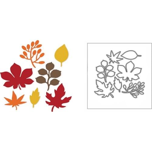 New Maple Gum Leaves Plant 2020 Metal Cutting Dies for DIY Scrapbooking and Card Making Decorative Embossing Craft No Stamps