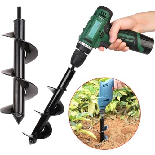 NEW Garden Auger Spiral Drill Bit Flower Planter Digging multiple sizes and depths Used for electric drill modified ground drill