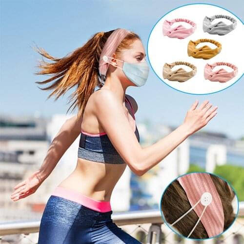 Pure Color Knitting Elastic Cross Headband Ladies Outing Anti-seize Hairband Wash Face Bundle Hair Bundle Headbands for Girls