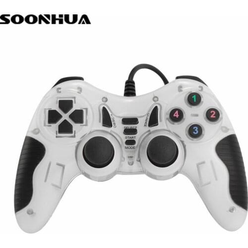 SOONHUA Wired Gamepad Joystick USB Shock Joypad Gamepads Game Controller For PC Laptop Computer Win7/Win10/WinXP/Vista