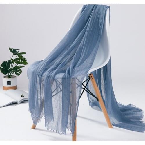 Wool Acrylic Solid Scarf Air Conditioning Towel Muslim Hijab New Spring Beautiful Beach Towel wrap Big Size Soft Feeling