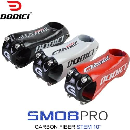 DODICI 31.8*28.6mm Full Carbon Fiber UD Stem Mountain Bike handlebar stem Road Bike Riser -10° Stem 80/90/100mm MTB stem Parts